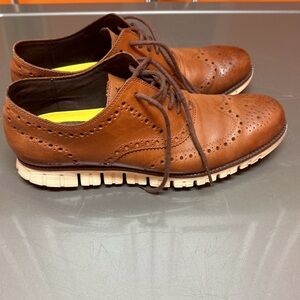 Cole Hasn’t Zero Grand Wingtip Oxfords Size 10 Brown